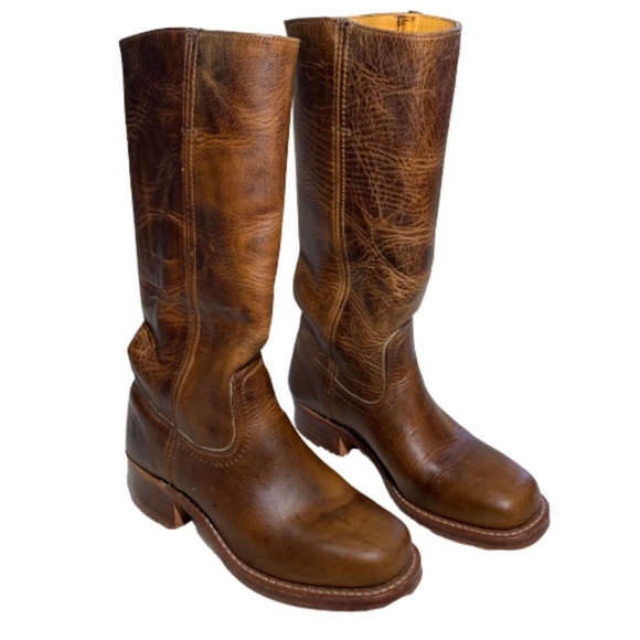 Frye Shoes - Frye Campus 14L Brown Leather Riding Boots Size 7